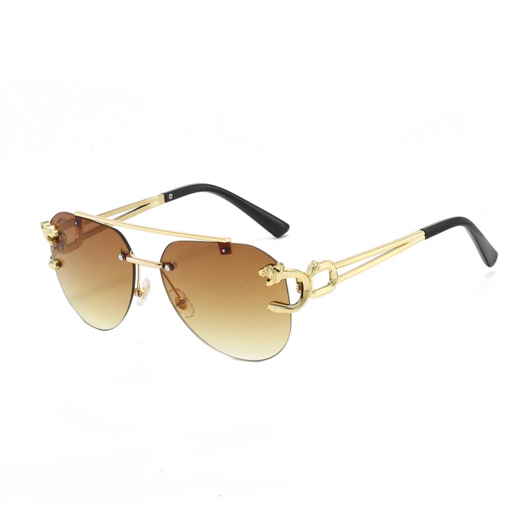 New In Pilot Decor Sunglasses Women's Trendy Vintage Driving Anti UV Shades Fashion Luxury Brand Designer Sun Glasses