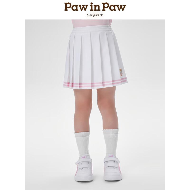 PawinPaw Girls  2025 Summer Sweet Pleated Skirt 140