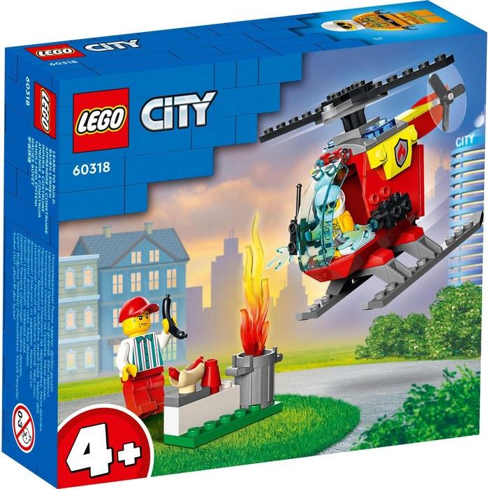 LEGO City Fire Rescue Helicopter 60318 – Multi-Color