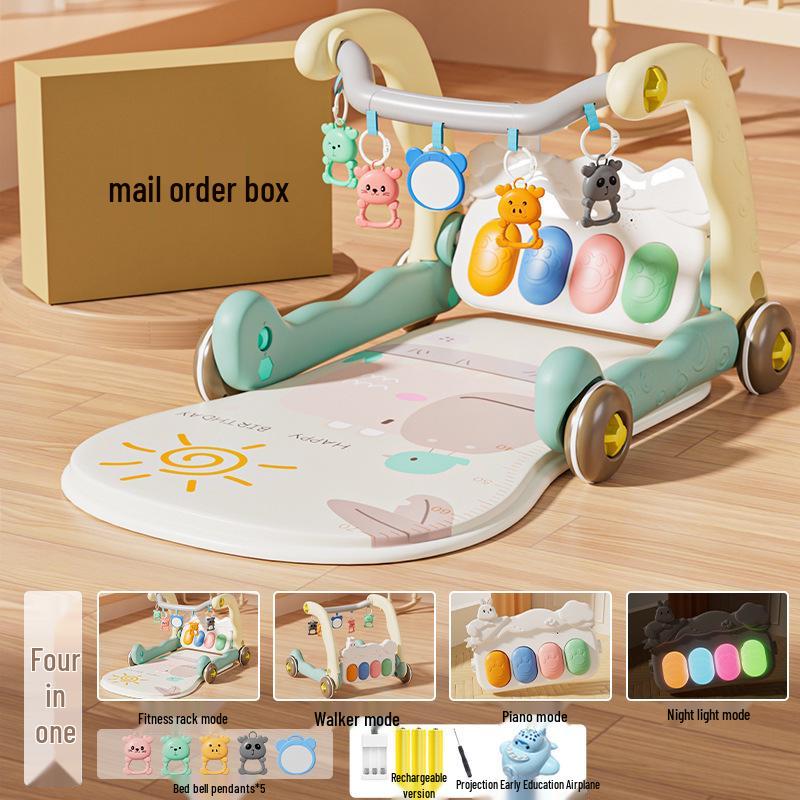 Infant Pedal Piano Walker: Early Education Toy for 0-12 Months