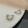 Heart Screw Earrings: Trendy Light Luxury Ear Bone and Buckle Studs for Women