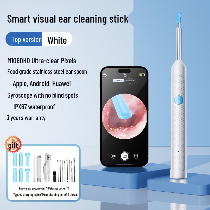 Wireless HD WiFi Smart Ear Cleaning Tool with Visual Spoon