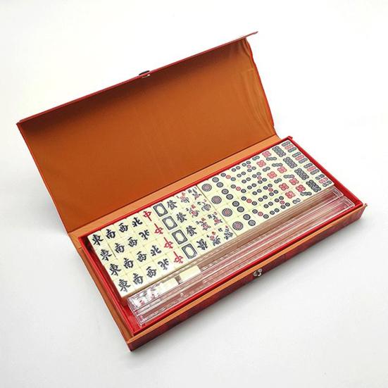 1 Set Mini Mahjong Leicht Tragbar Mini Mahjong Spielset Klassisch