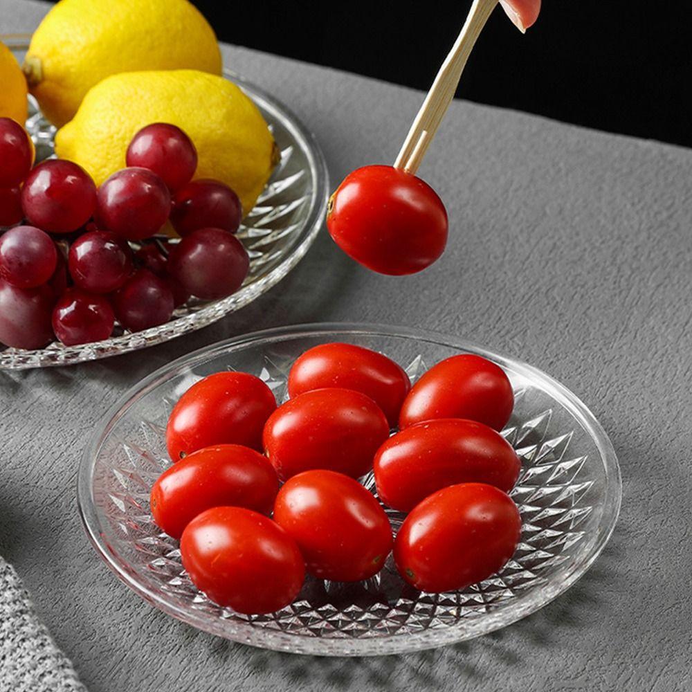 Gold Dessert Plate Round Cupcake Display Kitchen Supplies Fruit Plate