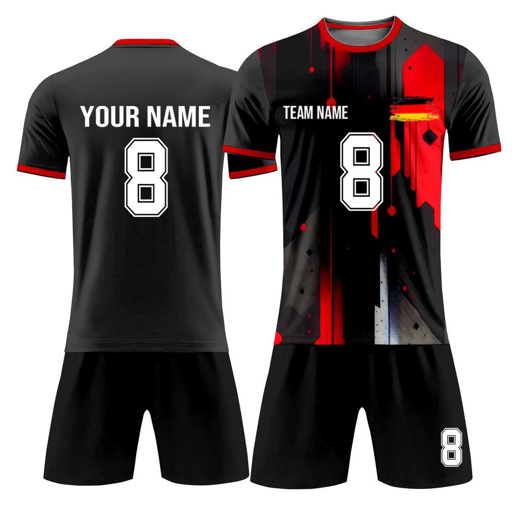 Ensemble personnalisé de deux pièces de football pour adultes et enfants