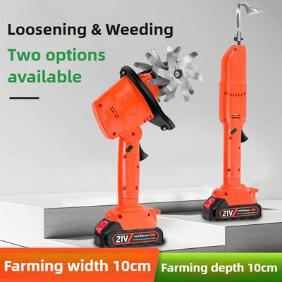 Multifunkční ruční elektrická motyka Malý domácí stroj na kypření půdy Zahrada Bezdrátový plecí rotační kultivátor