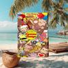 1pc Curious George (5) Beach Towel, Comfortable and Thick, and Swimming/Bath/Picnic/Camping Towel, Suitable for Seaside Beaches