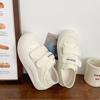 Milk white two wear ugly cute autumn new thick-soled half-tow bread shoes big head shoes