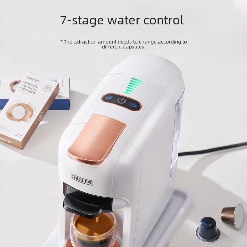 5-i-1 Helautomatisk Kapselkaffemaskin med 7 Varm-/Kaldnivåer for Espresso og Amerikansk Kaffe