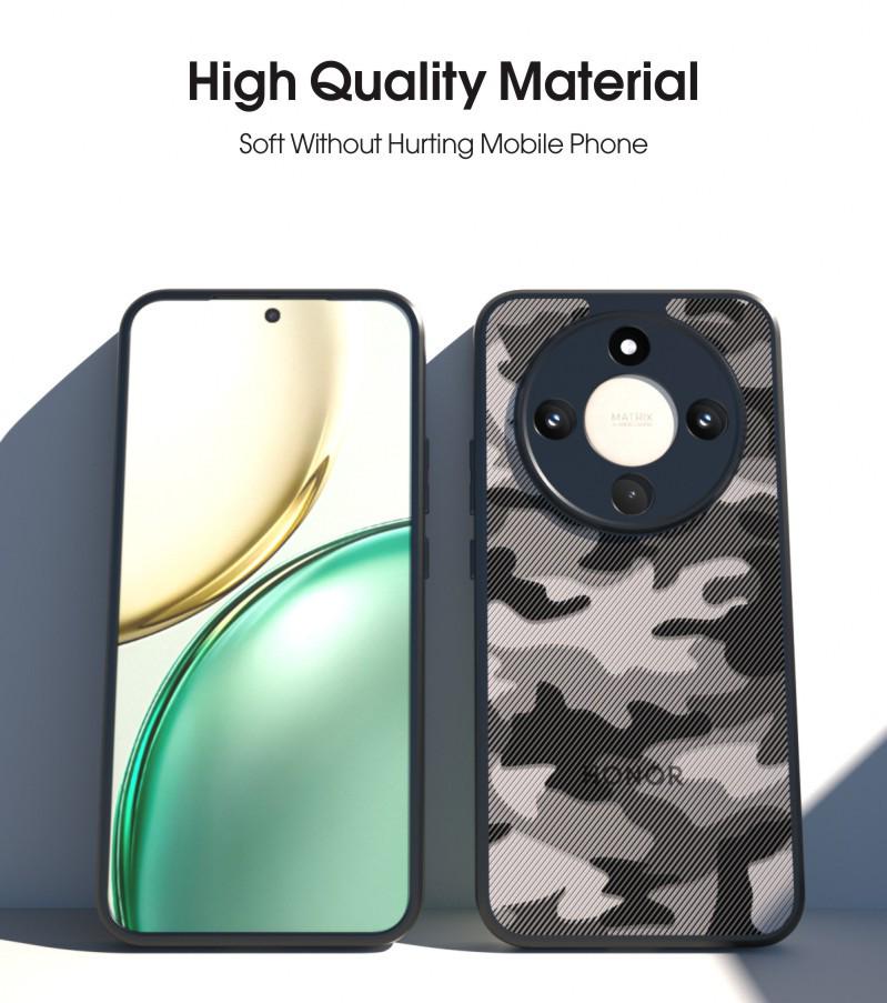 Rugged Camo Case with Lanyard for Honor Magic8 Lite/X9d/X70
