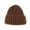 Korean Version of Women's Wool Hat Fashionable and Versatile  Big Head  Ear Protection  Cold Cold Hat  Solid Color Simple Hat