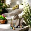 1 Stück Kreative Frosch-Dekoration Gartenhof-Skulptur Arbeitszimmer Schlafzimmer Harz-Dekoration Handwerk