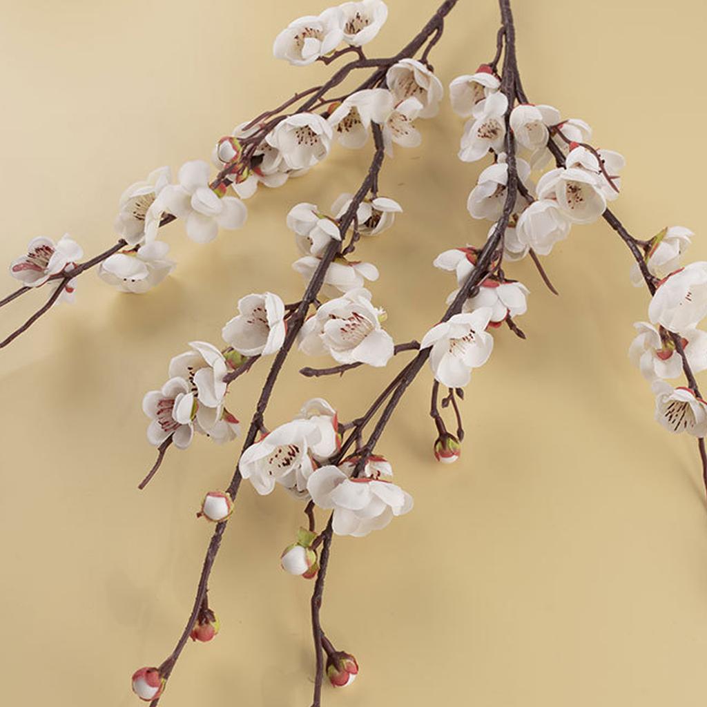 Artificial Flower Wedding Decoration Versatile Lifelike Faux Plum Blossom For Bedroom Living Room
