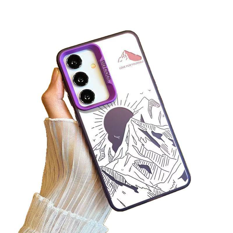 Sunshine Golden Mountain Phone Case for Samsung Galaxy S25 Ultra/S24/S21/A55/A56