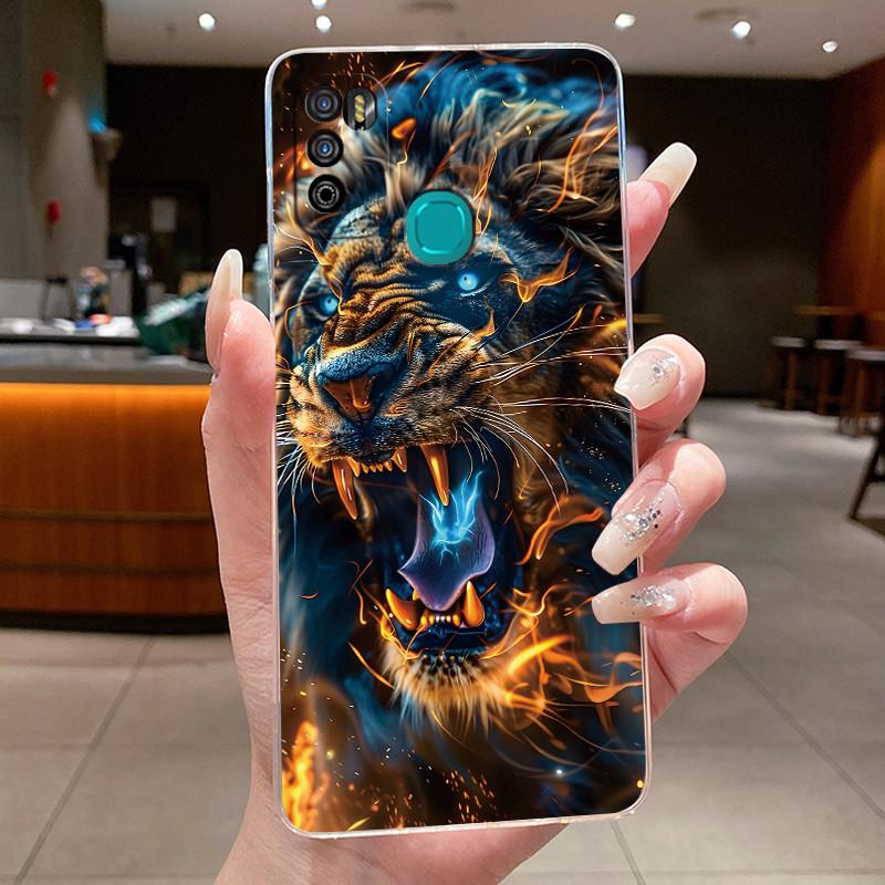 Pour Infinix Hot 9 Play Coque Arrière X680 X680B X680C Esthétique Mignon Cool Garçons Filles Coque de Téléphone Silicone Souple Coque Transparente