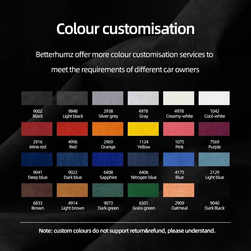 For BMW F30 F32 F34 Series 3 4 Made of Alcantara Dashboard Panel trument Trim M Performance Stickers Car Interior Accessories