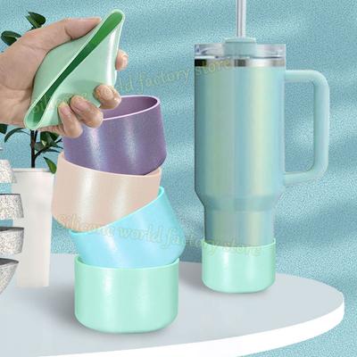 SW 7.5CM Silicone Cup Boot Sleeve For Stanley 40oz Tumbler Silicone Cup Bottom Cover For Ice Flow 30/20oz Water Bottle Covers