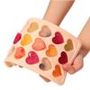 Heart-Shaped Ice Cube Trays With Lid 21-Holes Silicone Ice Ball Maker Mold