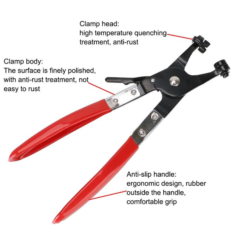 Hose Clamp Pliers Car Water Pipe Removal Tool For Fuel Coolant Hose Pipe Clips Thicker Handle Enhance Strength Removal Tools