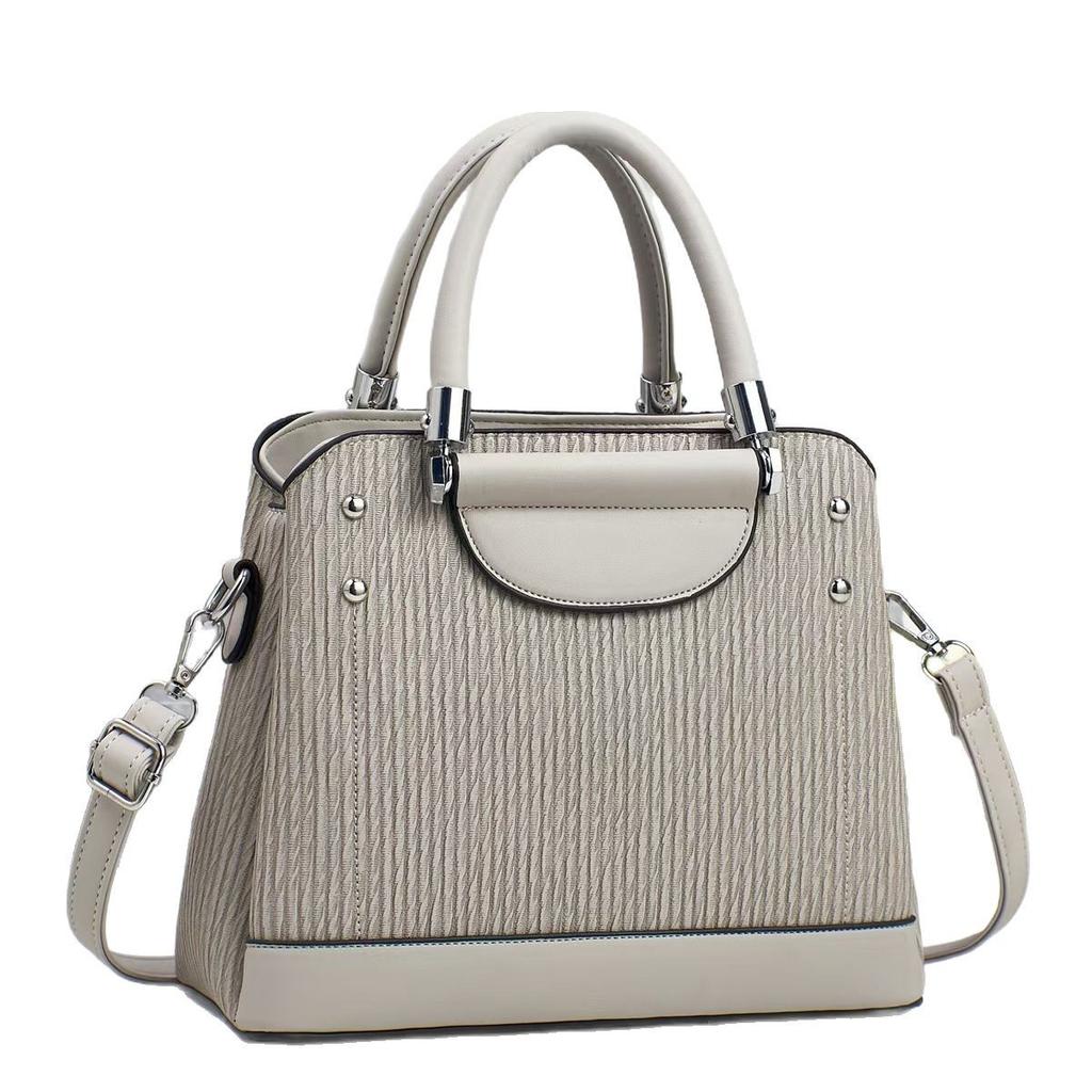 Nová Macaronová Taška s Vysokým Vzhľadom Všestranná Patchworková Pruhovaná Taška cez Rameno Veľkokapacitná Trendová Crossbody Taška