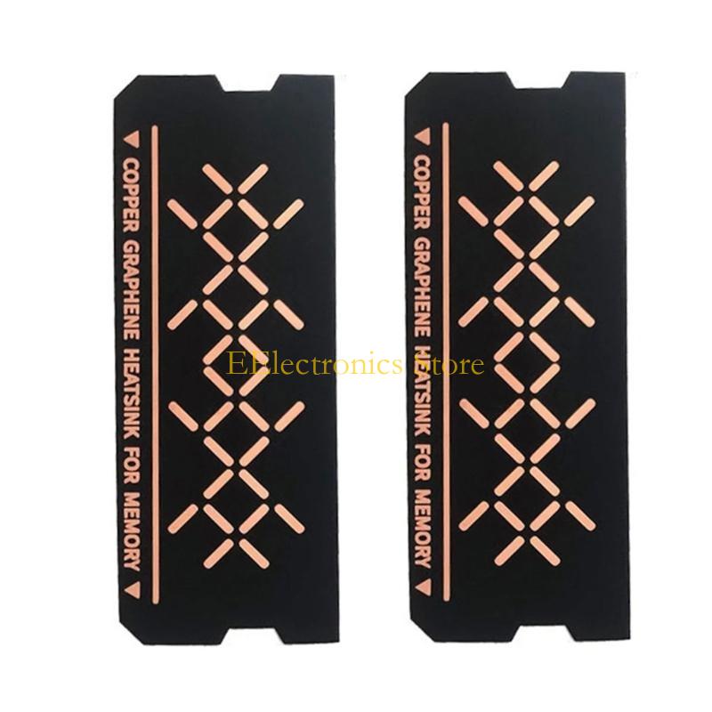 B03C 2Pcs Copper Plated Notebook Gaming Laptop Memory Heatsink Cooling Vest Radiators for DDR5 DDR4 DDR3 DDR2