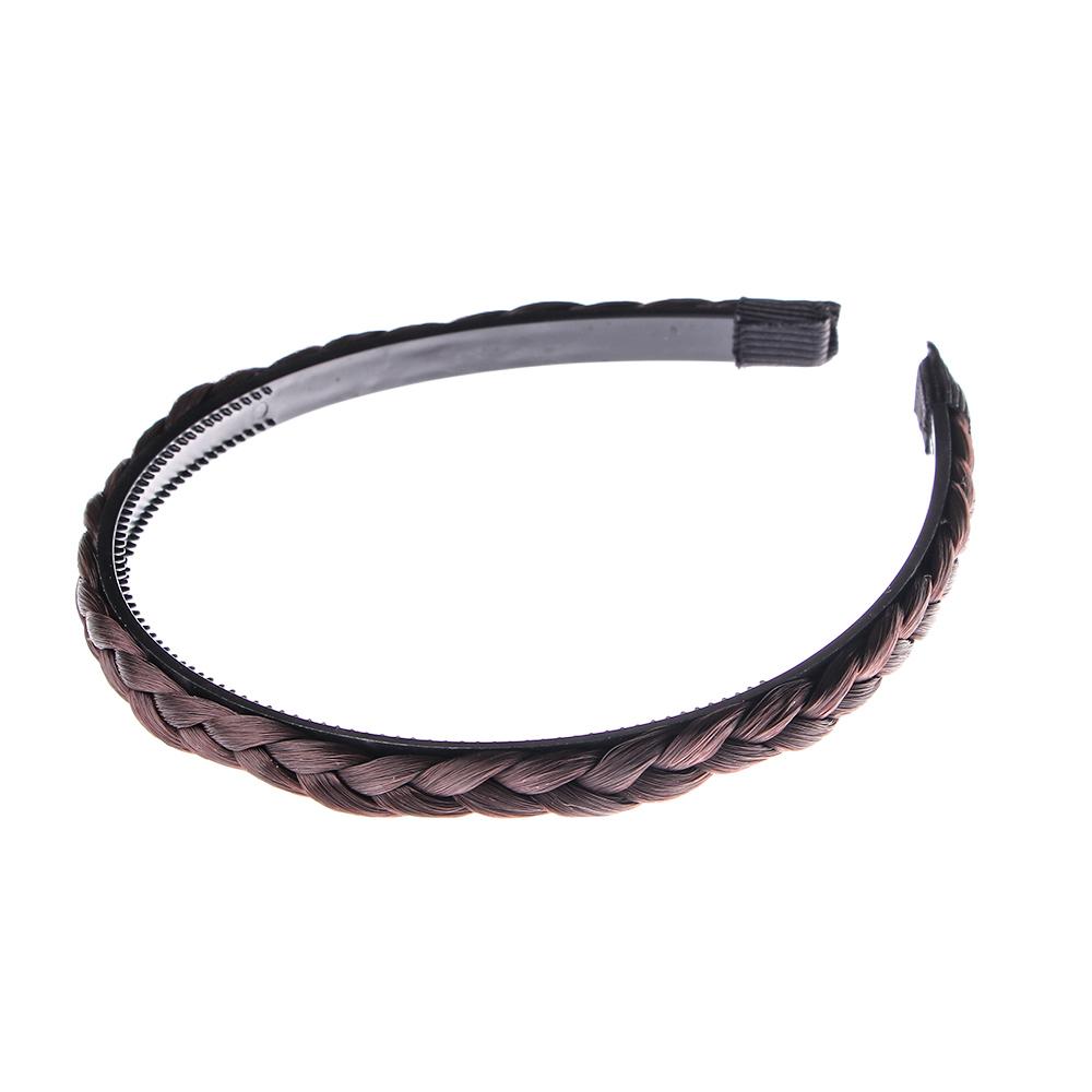 Fashion Princess Hair Accessories Women Elastic Headwear Synthetic Wig Braided Headband Twisted Wig Headband Hair Bands