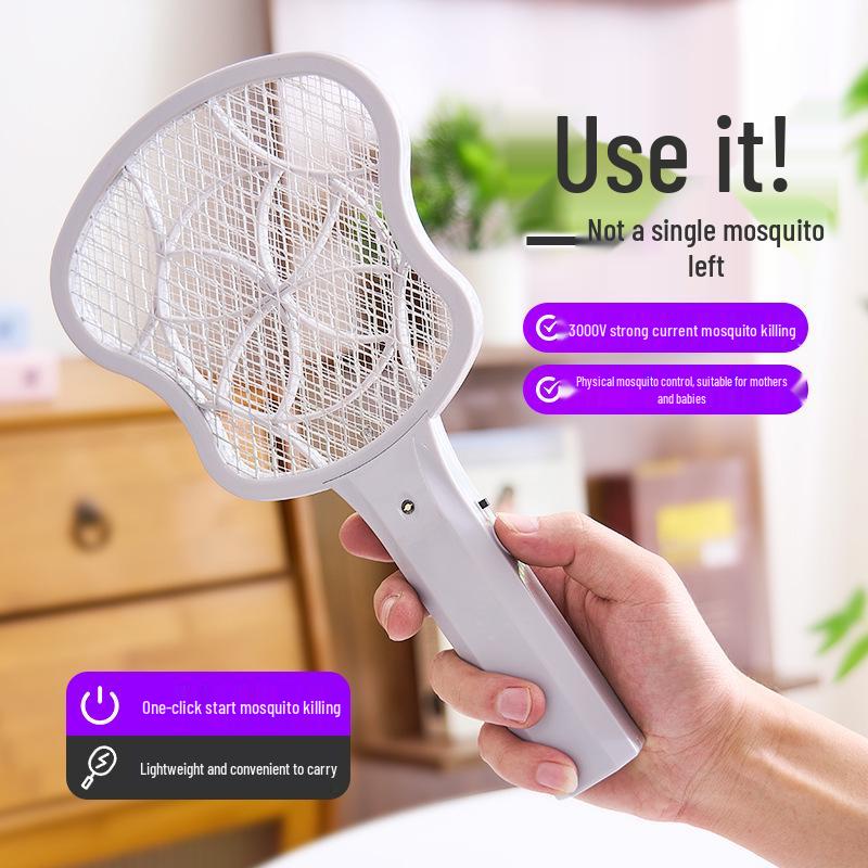 2025 Triple Grid Purple Light Mosquito Killer Lamp & Swatter
