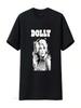 Dolly Parton juodai baltas portretas suaugusiųjų marškinėliai Vintage skalauti kvėpuojantys kasdieniai stilingi madingi universalūs šiek tiek