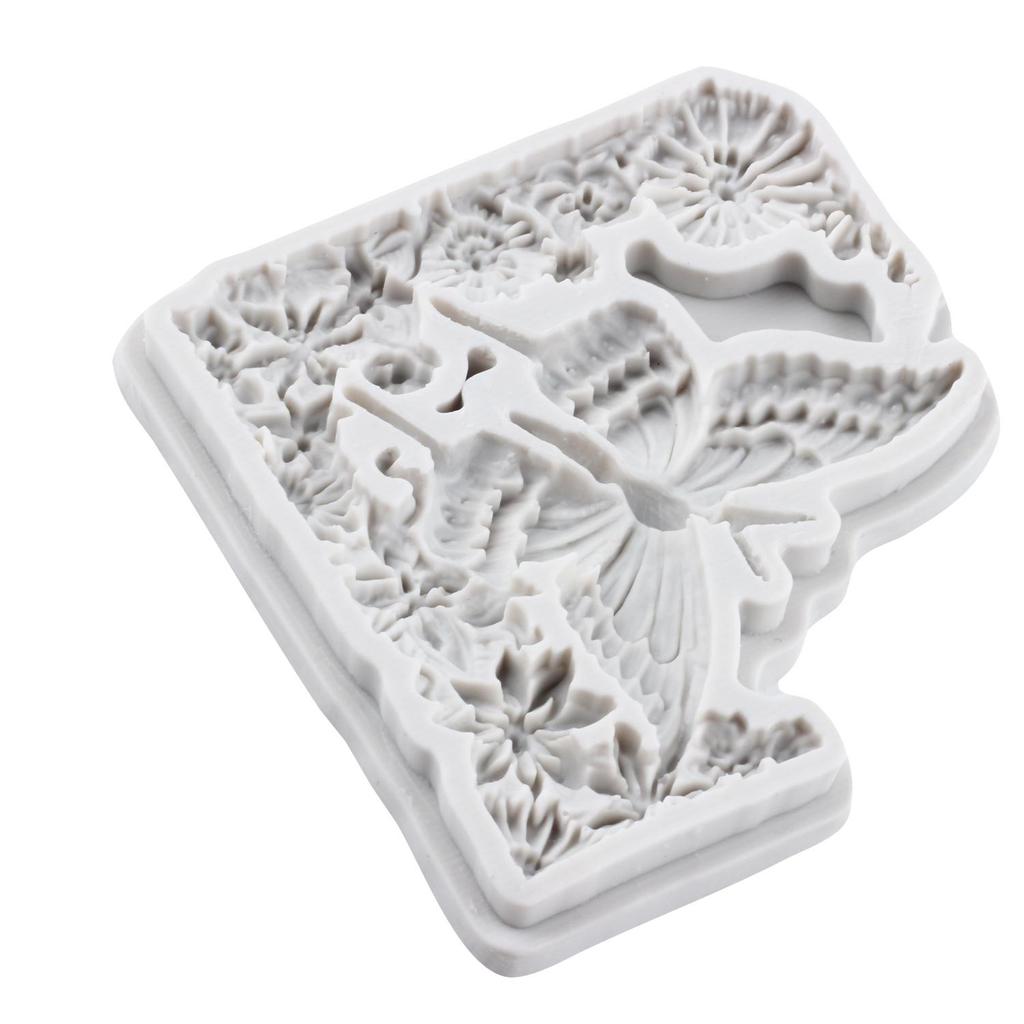Butterfly Silicone Molds Rose Flower Fondant Mold Cake Decorating Tools Cupcake Topper Chocolate Candy Craft Gum Paste Polymer Clay