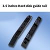1 Pereche Șine de Montare Hard Disk pentru Șasiu pentru HDD SSD SATA3.0 de 2,5 și 3,5 inch Negru