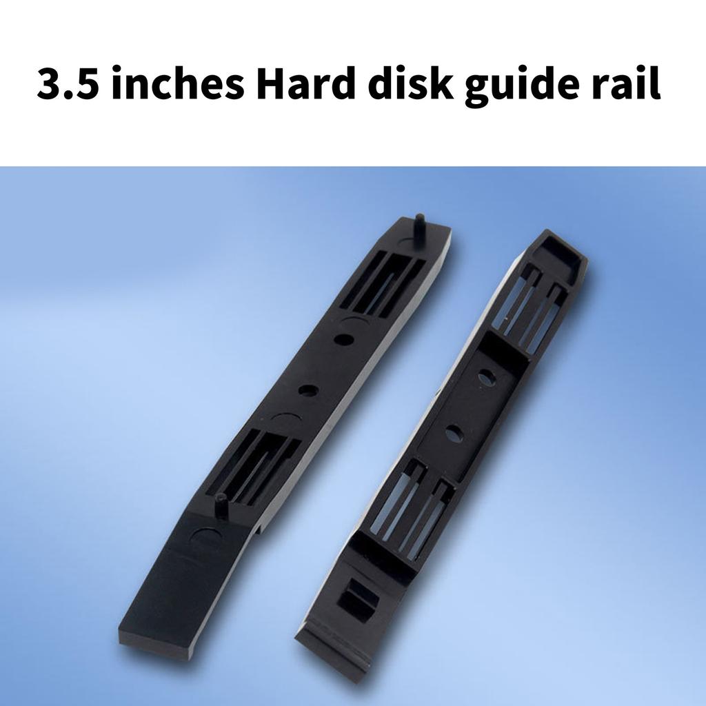1 Pereche Șine de Montare Hard Disk pentru Șasiu pentru HDD SSD SATA3.0 de 2,5 și 3,5 inch Negru