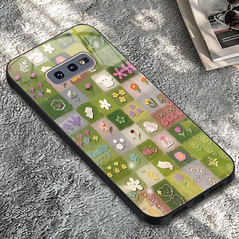 

Phone Case Glass TPU PhoneCase for Samsung Galaxy S26 S25 S24 S23 S22 S21 FE,Ultra,Plus Dropresistant Colorful Layers For Galaxy S22 Ultra
