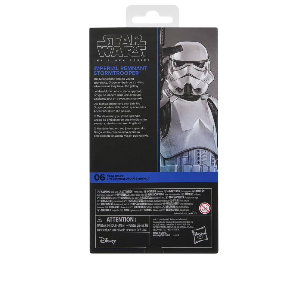 Hasbro STAR WARS Black Series Star The Mandalorian and Glogo Imperial Remnant Stormtrooper Deluxe Collection 15cm Action Figure G2519 Wars