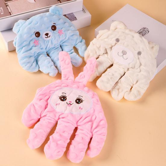 Baby Schnuller Handfläche Plüsch Beruhigende Handfläche mit sanftem Klopfen Fernbedienung Weiches Säuglings Beruhigungsspielzeug Schlafhilfe für Neugeborene Mädchen Jungen