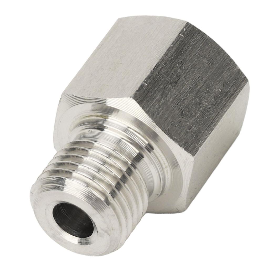 Pressure Gauge Sender Adapter Leakproof Stainless Steel 1 8in NPT Female to M10x1.0 Male Adapter with Gasket