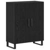 Highboard 2 pcs Black Oak Effect Wood Based Material