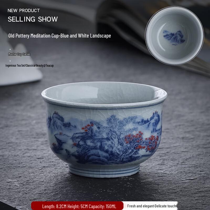 Qinghua Porcelain Kung Fu Tea Cup