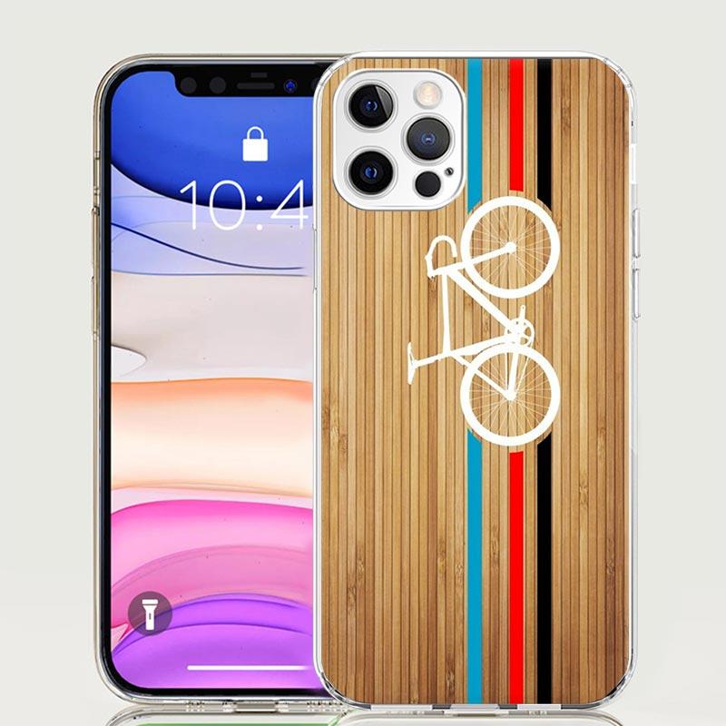 Bicycle Bike Sport Case Phone Cover for Apple iphone 16 15 14 13 12 Mini 11 Pro Max 16E X XS XR 7 Plus 8 + SE 2020 Trend Fundas