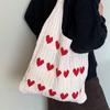 Gestrickte Liebes-Tragetasche kleine frische einfache Mode gewebte Tasche personalisierte ausländische Stil Umhängetasche