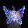 Colorful Luminous Butterfly Wings Balloons for Children's Night Market Decoration