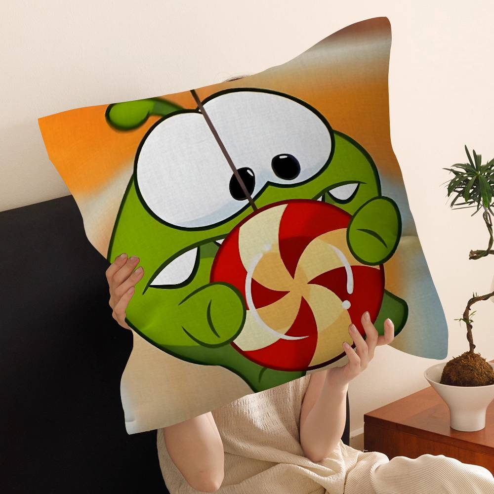 Cartoon oOm cute nNomm Pillow Gifts Home Office Furnishings Bedroom Sofa Car Cushion Cover case xcm