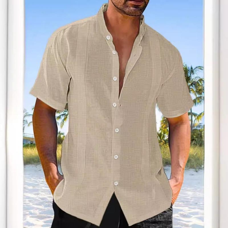 

Летняя рубашка с короткими рукавами для подростков, модная повседневная рубашка-кардиган для дома XXXL хаки