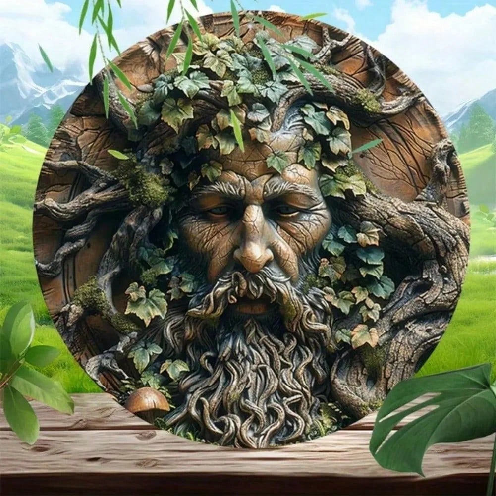 

Custom Metal Wall Art Vintage Tree of Life Garden Decor Weatherproof Aluminum Sign 20x20 разноцветный