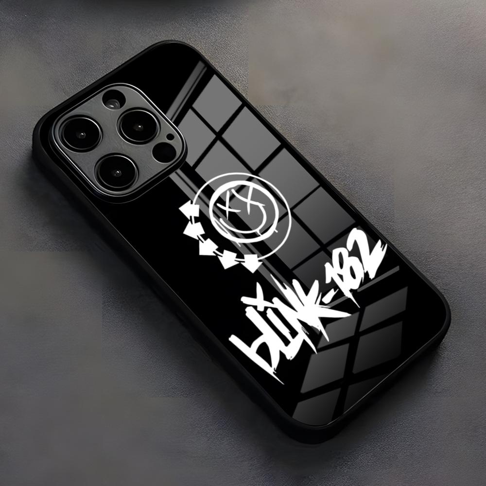 Blink-182band Phone Case For IPhone 17 Pro Max 16 15 14 Pro Max 13 11 X Xs Xr 8 7Plusglass Cover