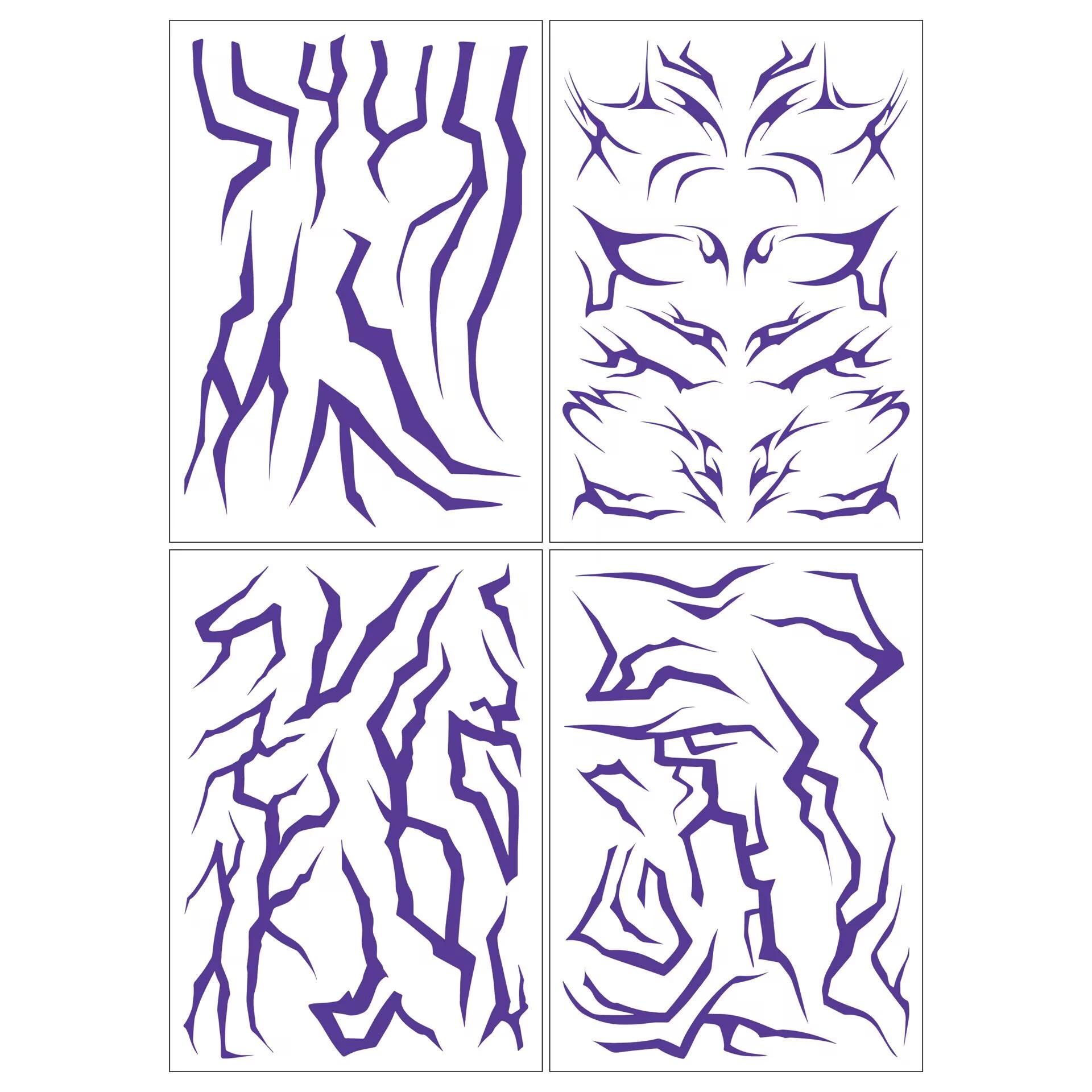 

New Role-playing prop Lumi tattoo sticker, suitable for festival parties and music parties as a temporary tattoo decoration