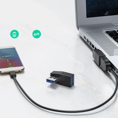 Adapter USB 3.0/USB 2.0 do USB 3.0/USB 2.0 90 stopni 10 Gb/s Adapter USB 3.0/USB 2.0 żeński do USB męski Adapter do synchronizacji danych