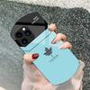 Far Peak Blaue Ahornblatt Für Iphone 11 12 13 14 15 Pro Max Plus Mini 7 8 Se 2020 X Xs Xr Elliptische Gehärtete Glas Handyhülle