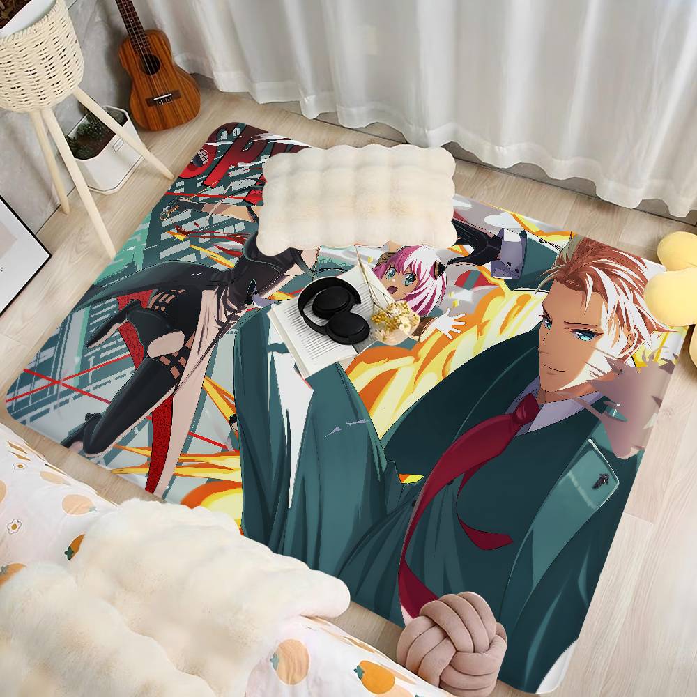 Anime Spy X Family Kitchen Mat Nordic Style Bedroom Living Room Doormat Home Balcony Anti-Slip Welcome Rug