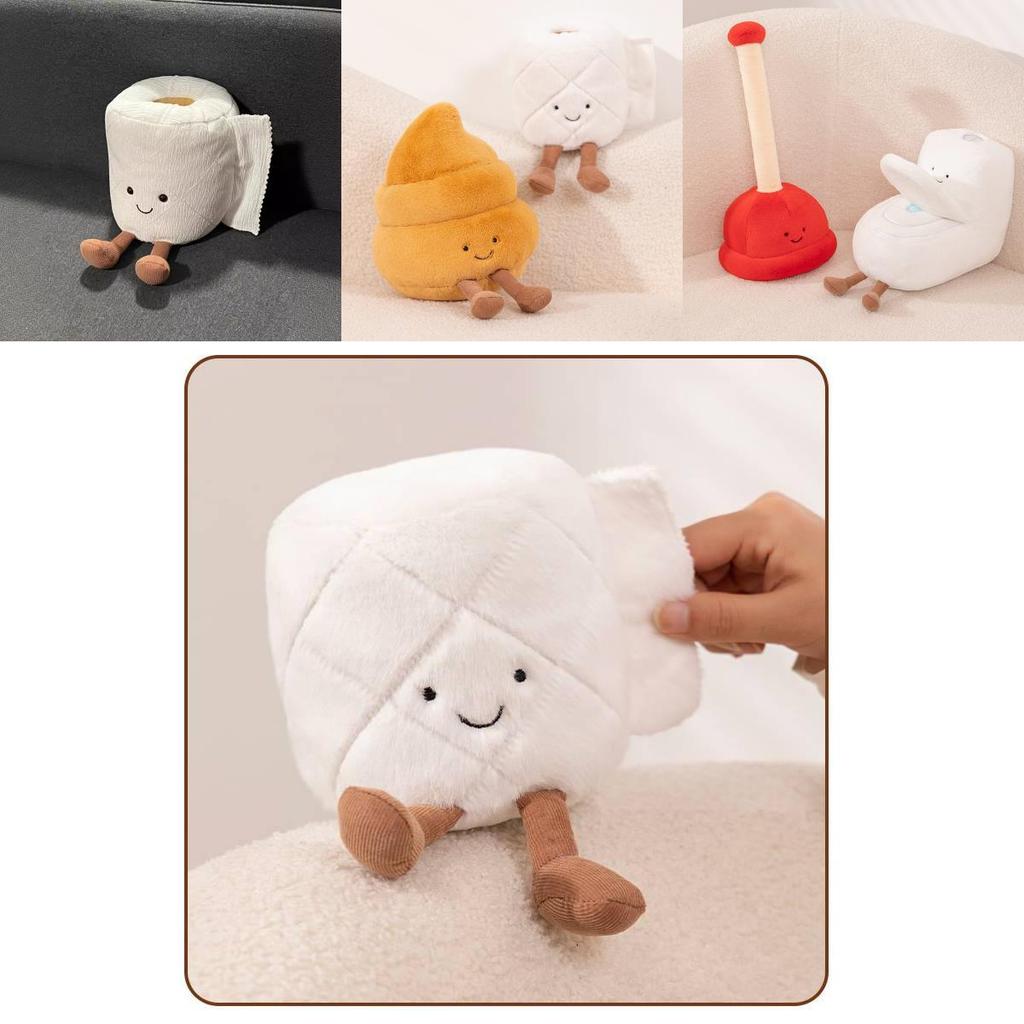 Adorable Plush Toilet Paper Doll Cuddly Soft Pp Cotton Collectible Gift