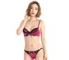Laurea Core Core Pink D65 Bra and Panty Sexy Satin Lace Underwear Set for Perfect for Adults Women's Set, 3/4 Cup, Lingerie, Flounced, Cute, High-Back